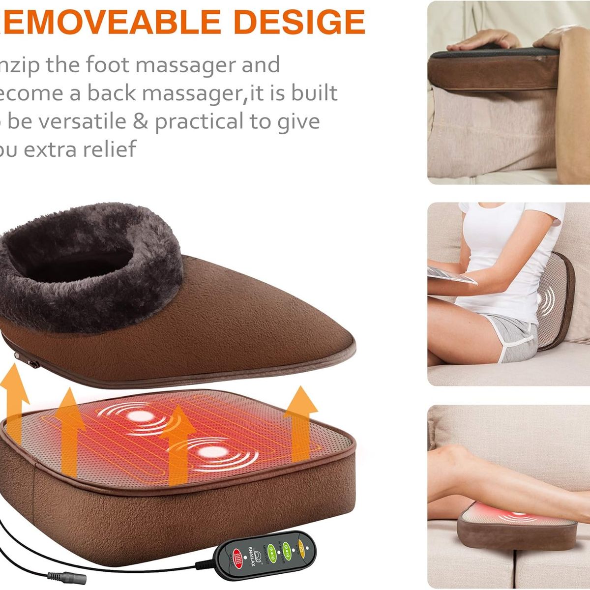 GENERICO - Calentador y Masajeador de Pies 2 en 1