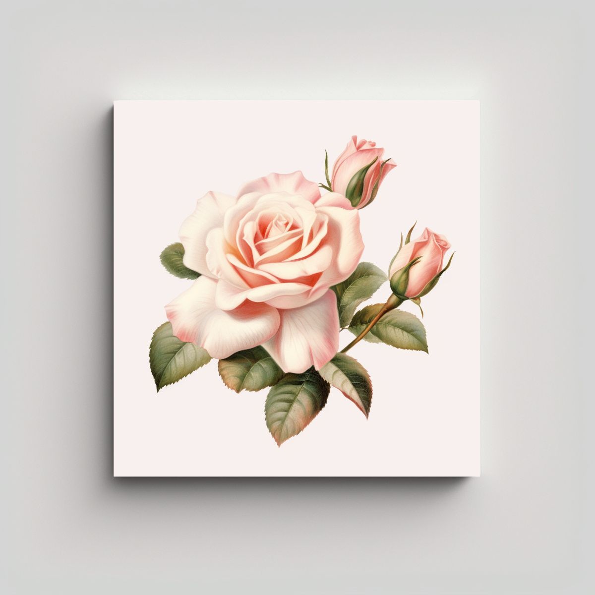 GENERICO - Cuadros Decorativos De Rosa Moyesii Arte 60x60 Cm