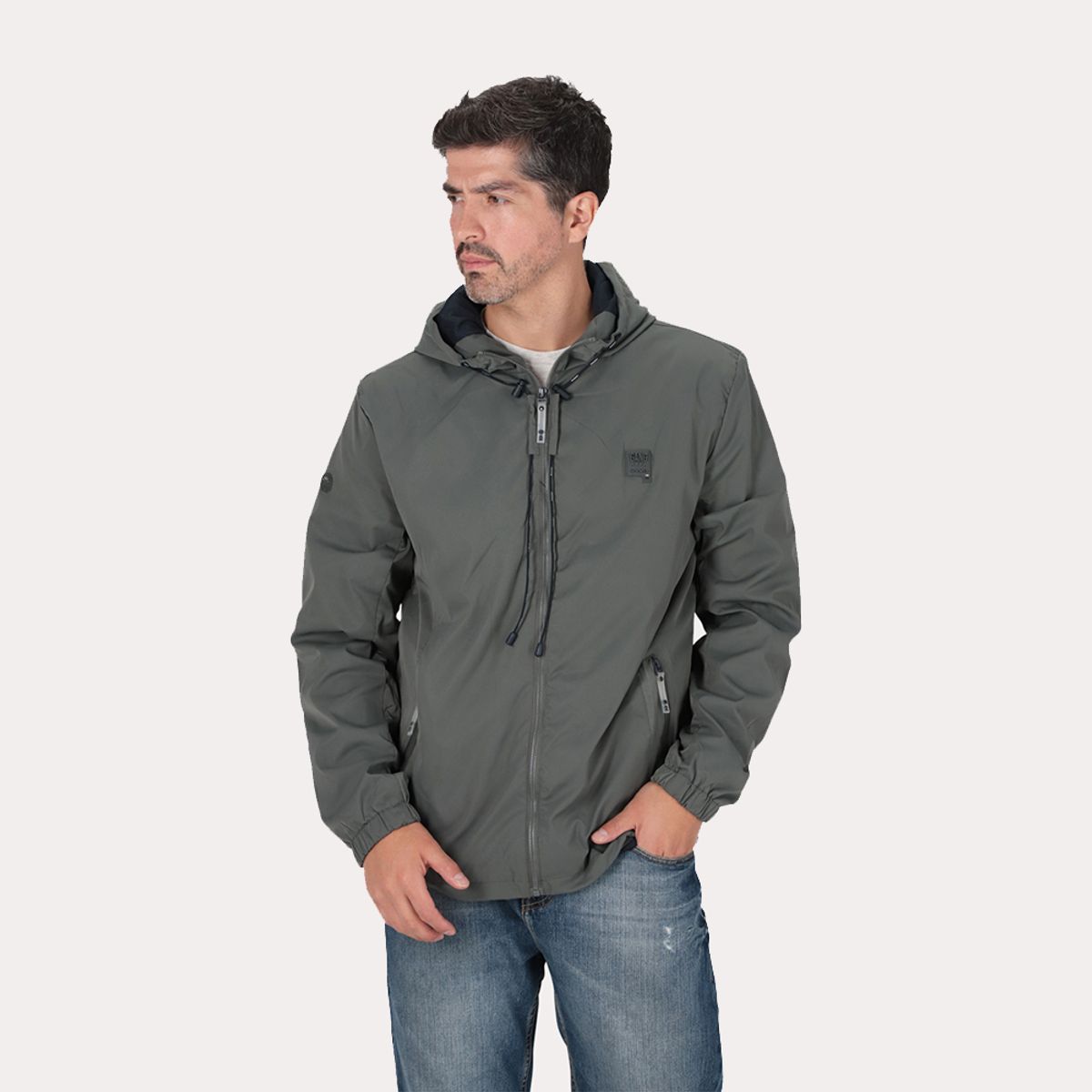 GANGSTER - Cortaviento Reversible Gale Gris Gangster