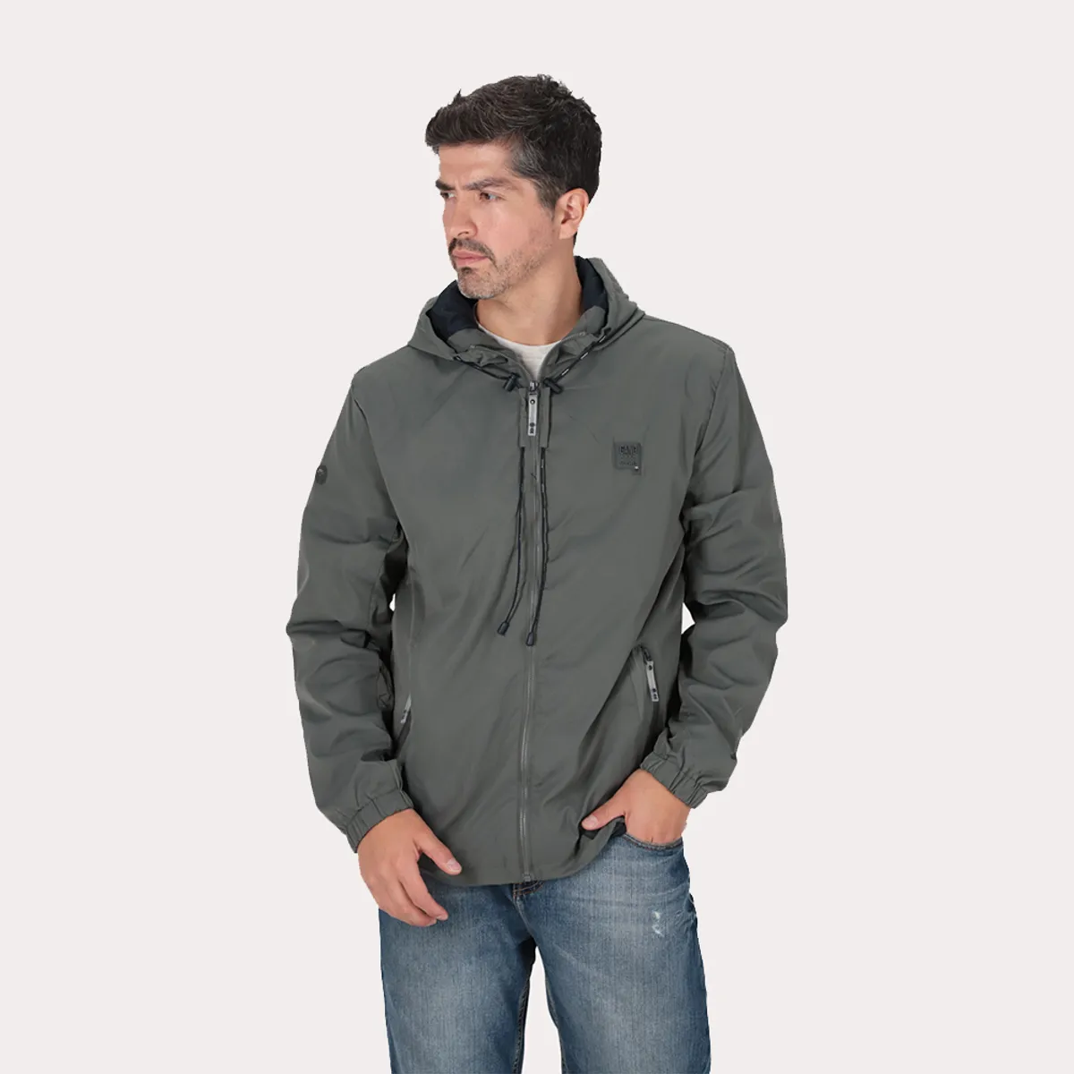 GANGSTER - Cortaviento Reversible Gale Gris Gangster