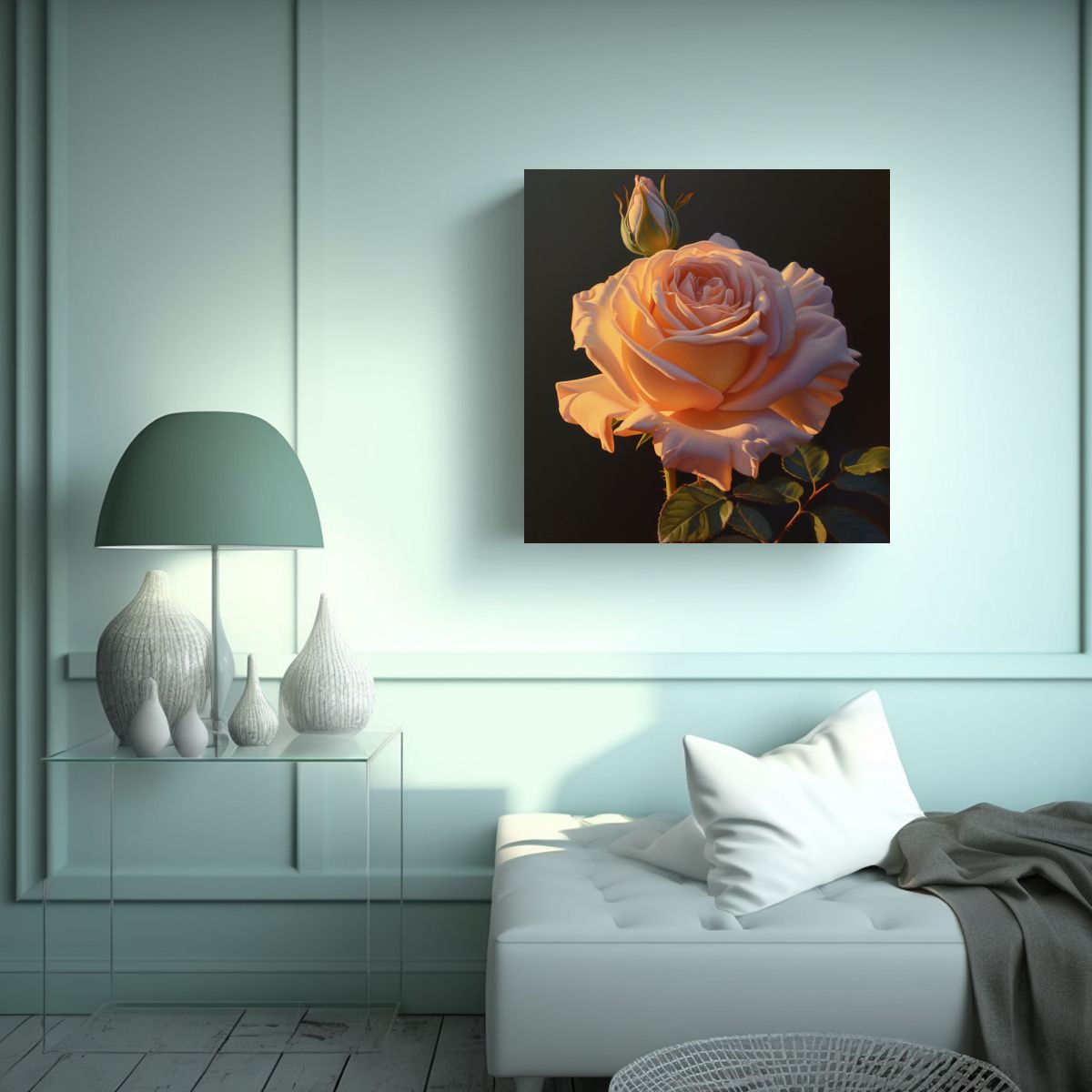 GENERICO - Inspiración Juvenil Composición De Rosas Y 80x80 Cm