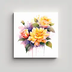 GENERICO - Cuadro Decorativo Tela En Bastidor Para Baño 30x30 Cm
