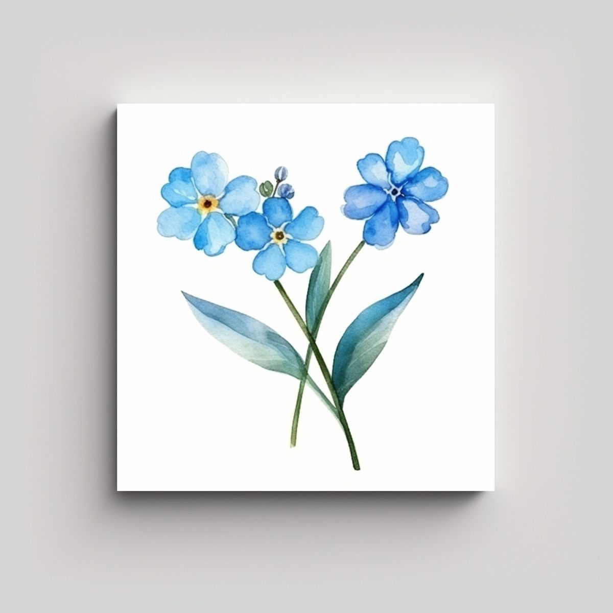 GENERICO - Composición Dinámica De Vanguardia En Acuarela 40x40 Cm