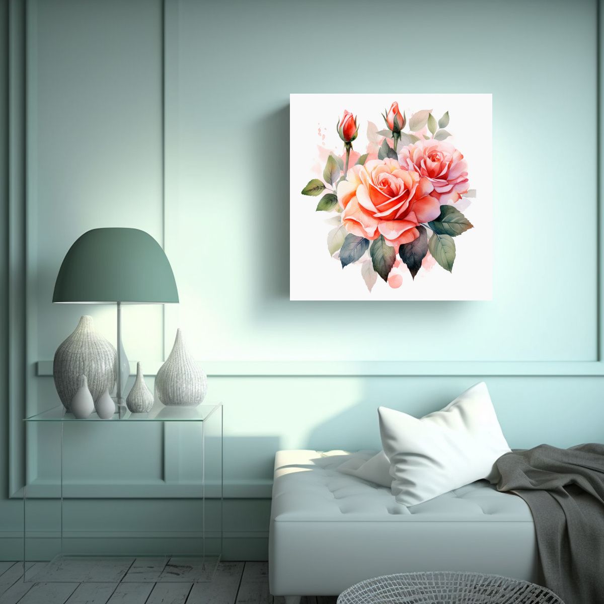 GENERICO - Composición Visual Moderna Cuadros Decorativos 50x50 Cm