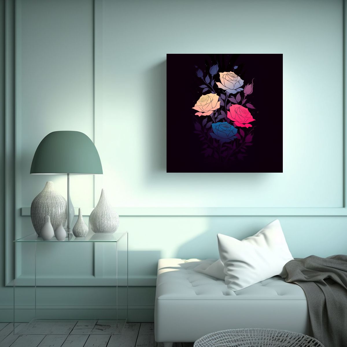 GENERICO - Cuadros Decorativos Vanguardia Canva Diseños 50x50 Cm