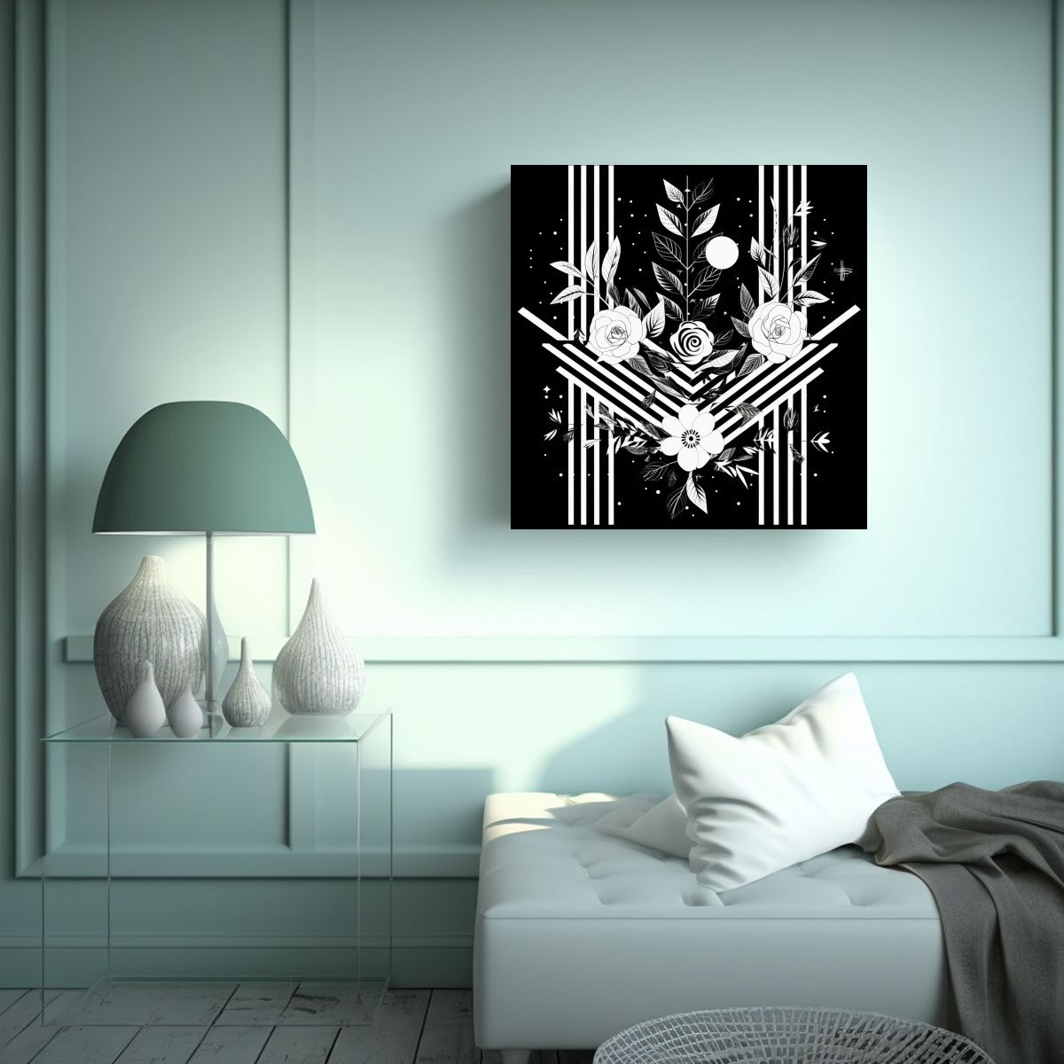 GENERICO - Cuadro Decorativo Exuberantes Colores En Patrón 40x40 Cm