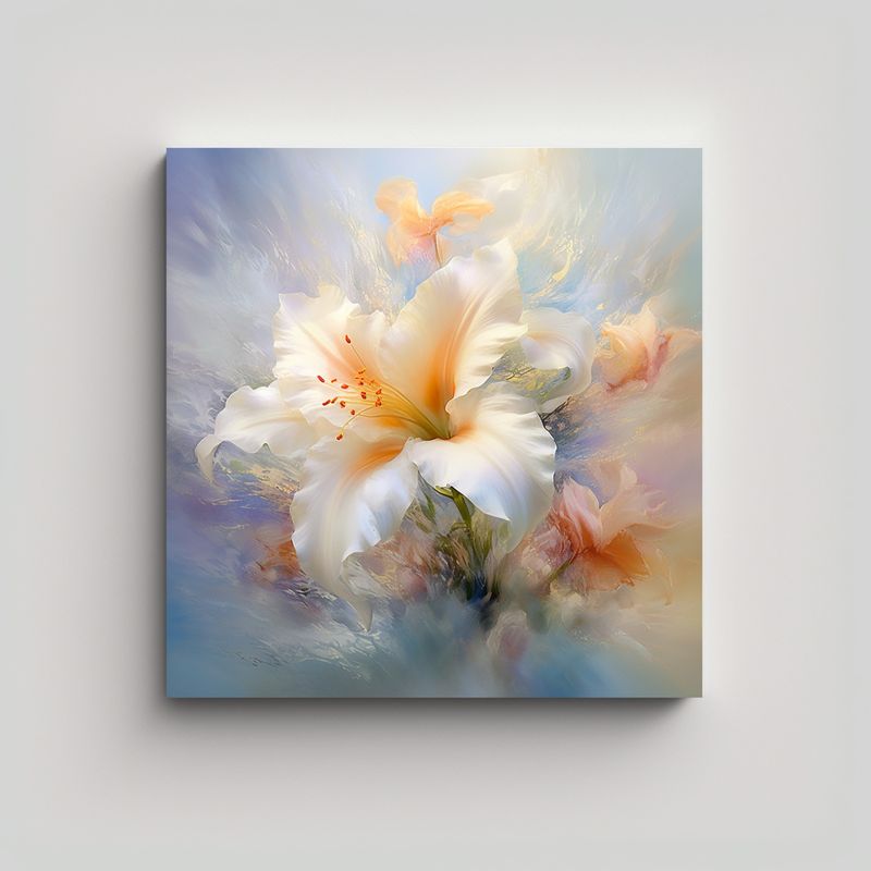 GENERICO - Belleza Celestial De Flores En Arte Vanguardista 90x90 Cm