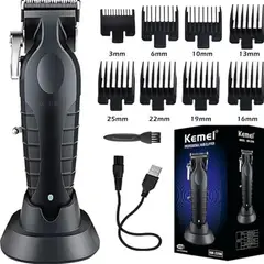DORCO - Maquina Kemei 2296 Cortapelo Inalambrica Con Base De Carga