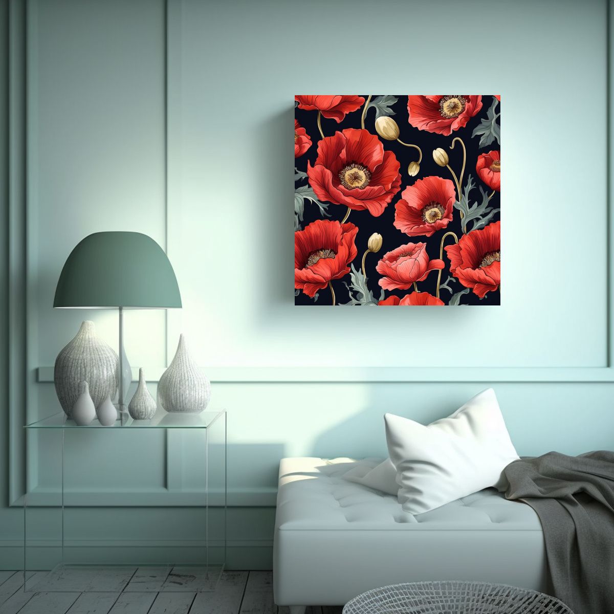 GENERICO - Impresionante Arte En Tela Sublimada Con Patrón 60x60 Cm