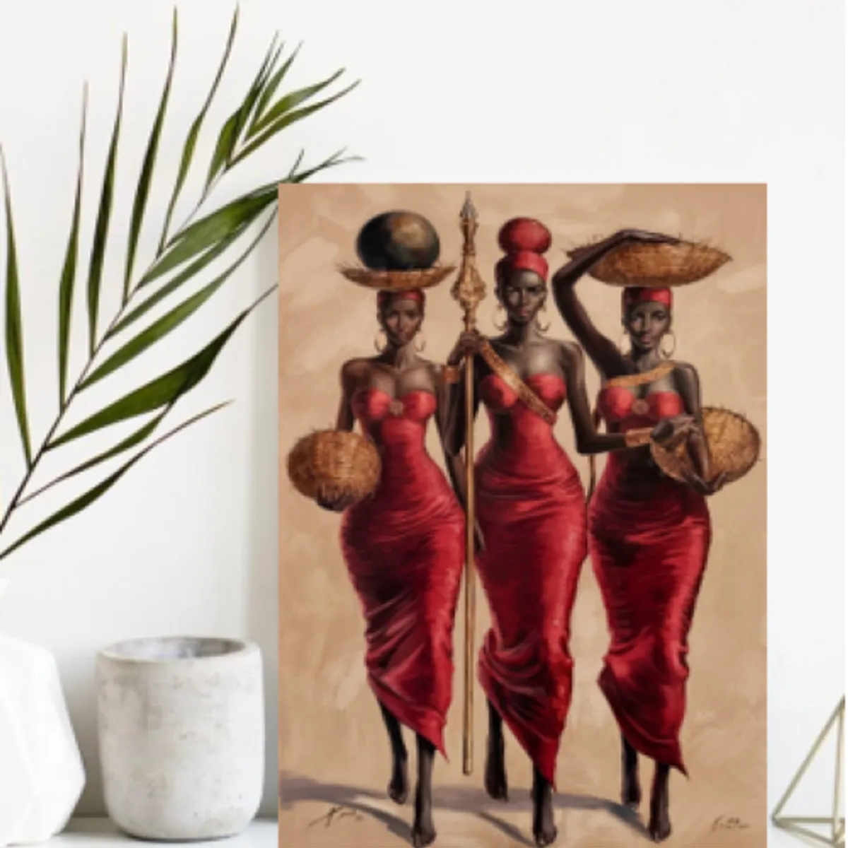 LOS REGALONES - Cuadro Canvas Imagen Miss Figura en lienzo 85x55 cm