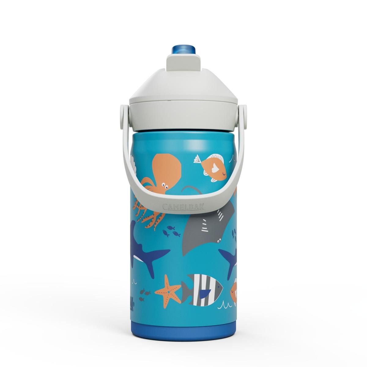 CAMELBAK - Botella Camelbak Niños Flip Straw 350 Ml Celeste/Blanco