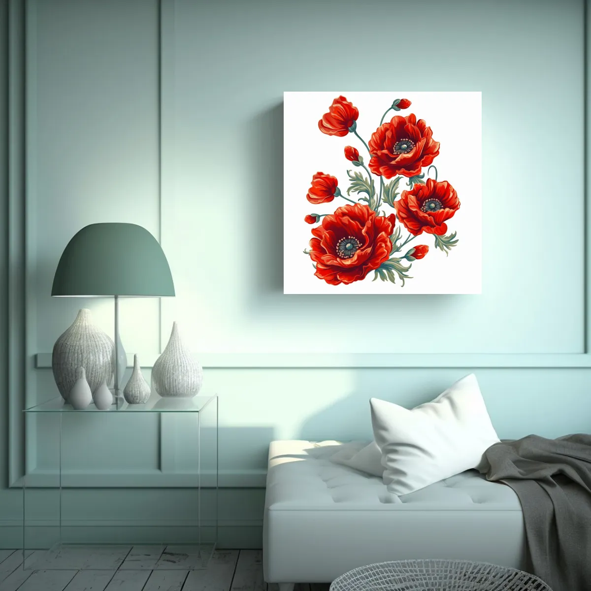 GENERICO - Cuadro Decorativo De Poppy SVG Escenario 40x40 Cm