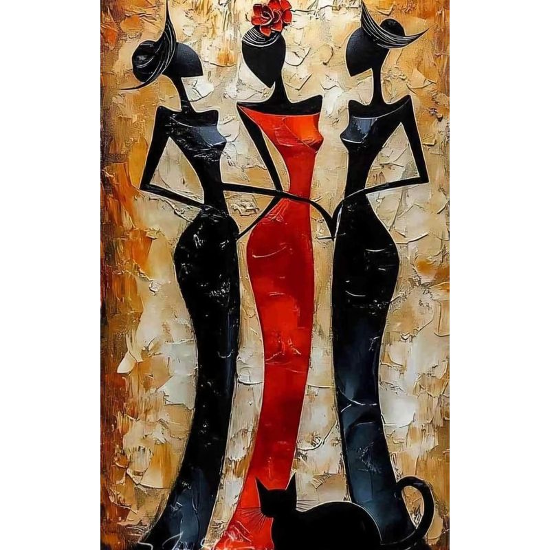 LOS REGALONES - Cuadro Canvas Imagen Arte Glamuroso en lienzo 85x55 cm