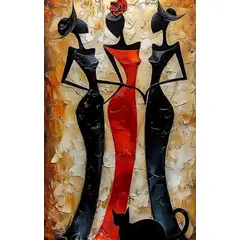 LOS REGALONES - Cuadro Canvas Imagen Arte Glamuroso en lienzo 85x55 cm