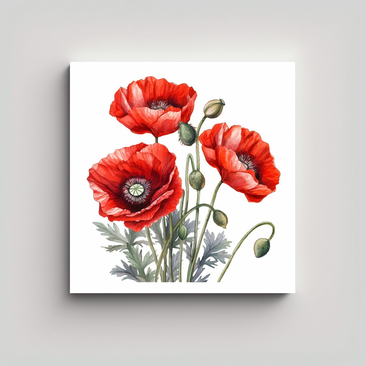 GENERICO - Inspiración Adorable Arte De Pared Con Flores 70x70 Cm