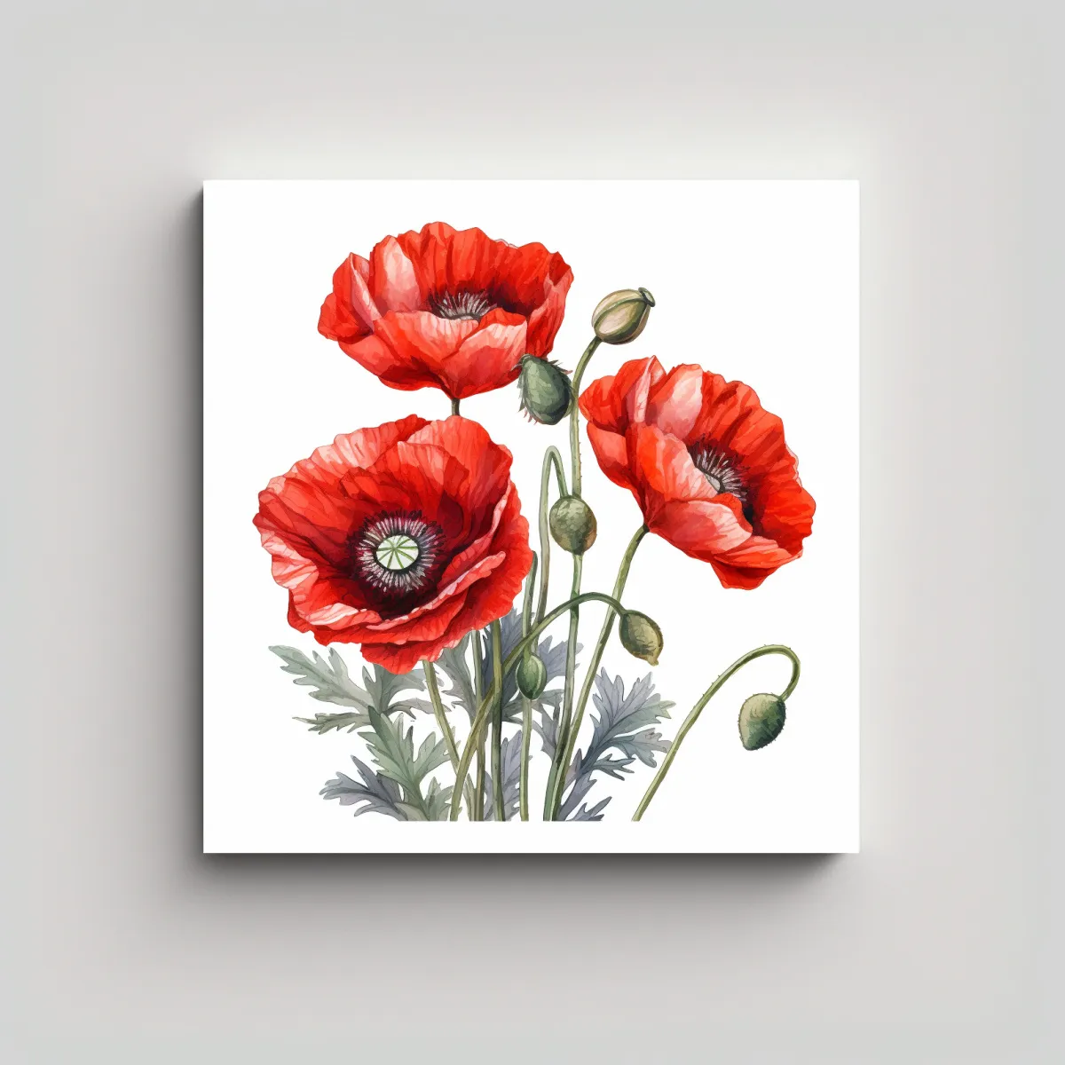 GENERICO - Inspiración Adorable Arte De Pared Con Flores 70x70 Cm