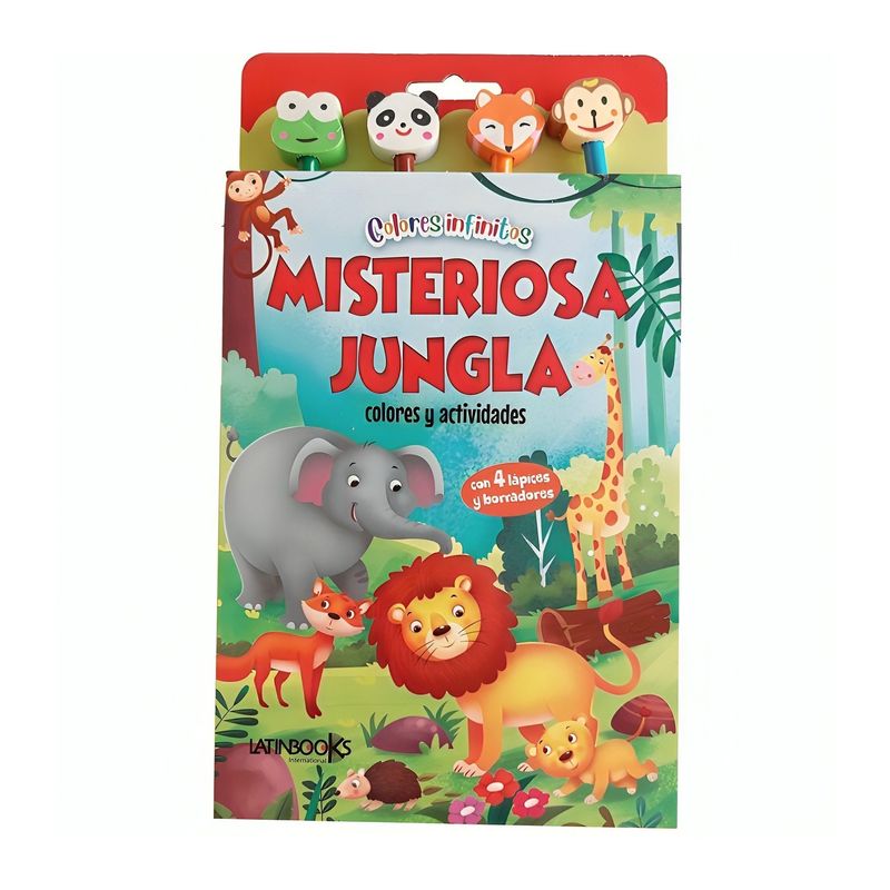 TOP10BOOKS - LIBRO COLORES INFINITOS - MISTERIOSA JUNGLA / EQUIPO EDITORIAL / LATINBOOKS