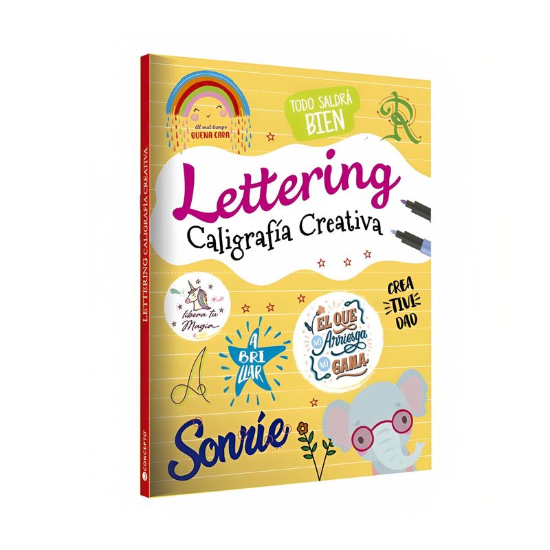 TOP10BOOKS - LIBRO LETTERING - CALIGRAFÍA CREATIVA / EQUIPO EDITORIAL / LATINBOOKS