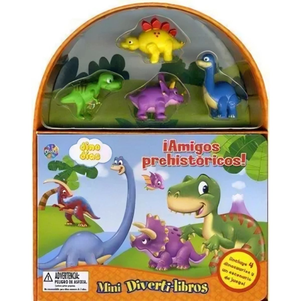 TOP10BOOKS - LIBRO Mini Diverti-Libros Amigos Prehistoricos