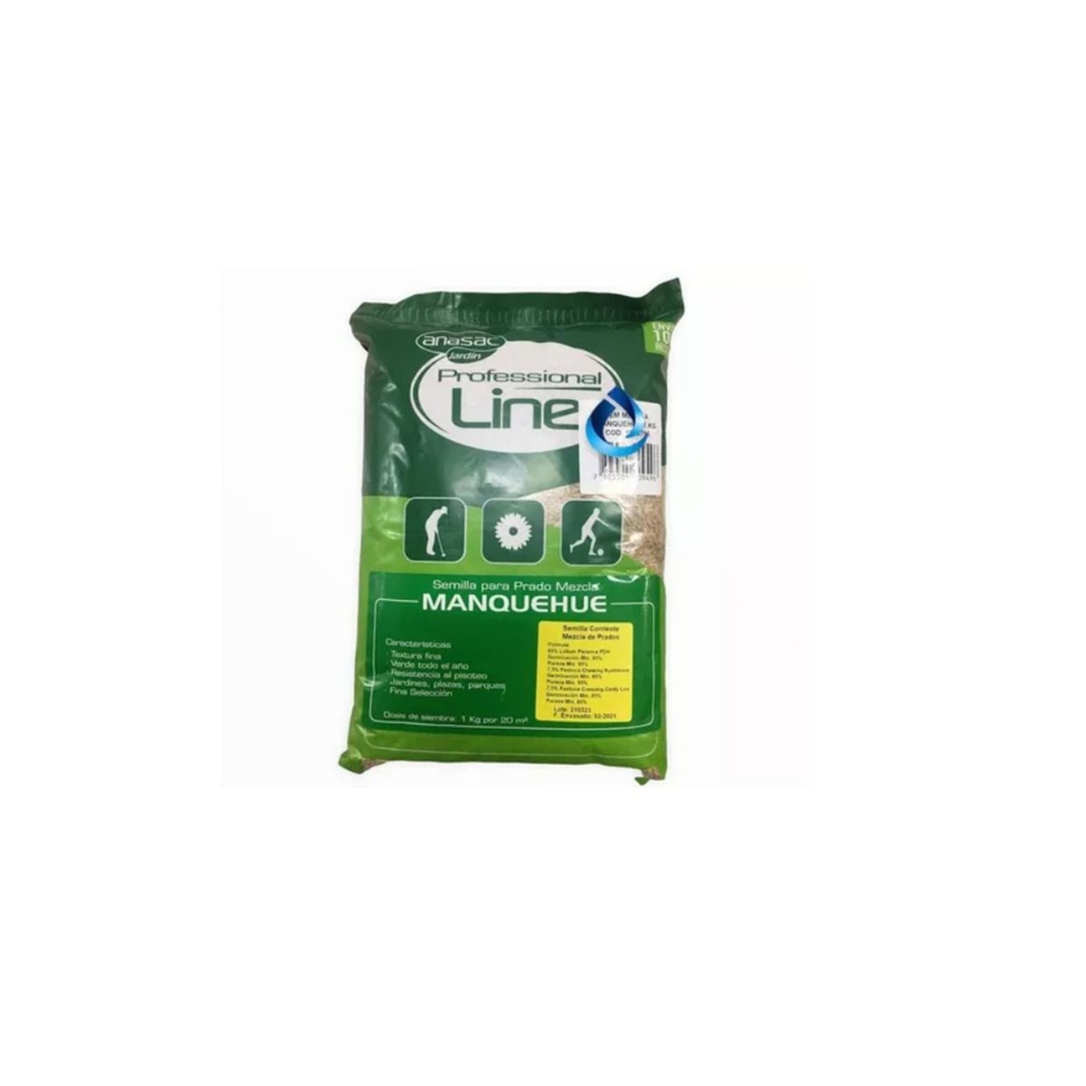 ANASAC - Semilla Prado Pasto Manquehue Anasac 1 Kg Cubre 20 Mts