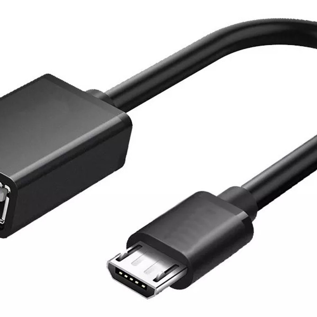 GENERICO - Cable Otg Micro Usb De Metal Para Pendrive Mouse Teclado