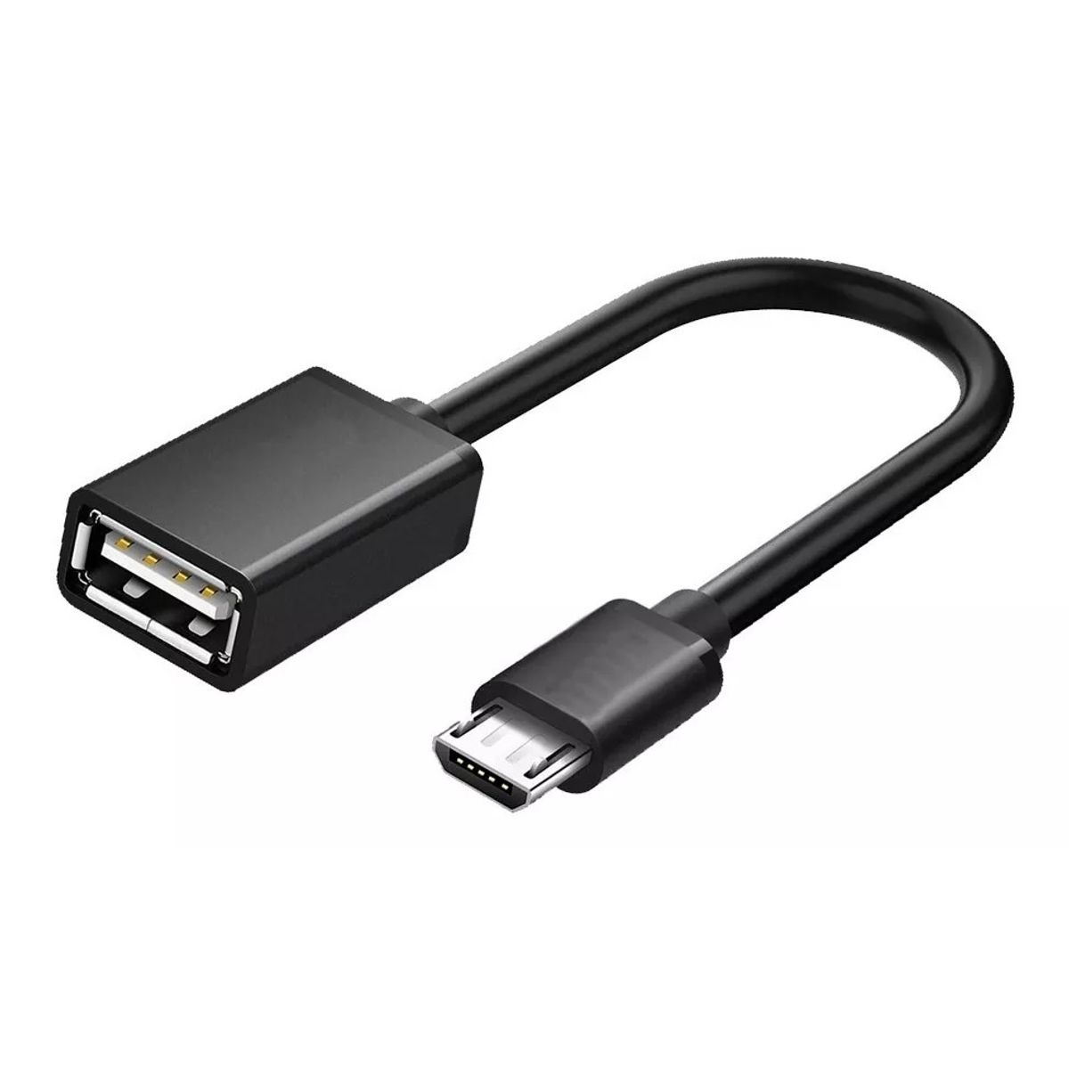 GENERICO - Cable Otg Micro Usb De Metal Para Pendrive Mouse Teclado