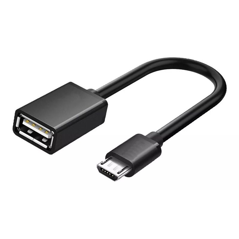 GENERICO - Cable Otg Micro Usb De Metal Para Pendrive Mouse Teclado