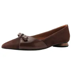 BLWOENS - Zapatos planos de verano para mujeres Zapatilla - Marrón