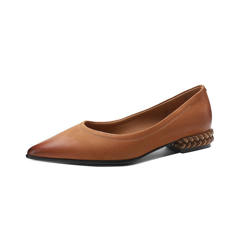 BLWOENS - Zapatos planos de verano para mujeres Zapatilla - Marrón