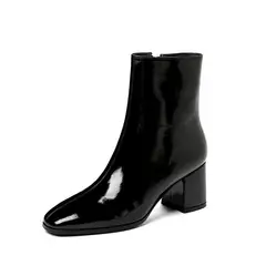 BLWOENS - Botas en punta para Mujer zapatillas-Negro
