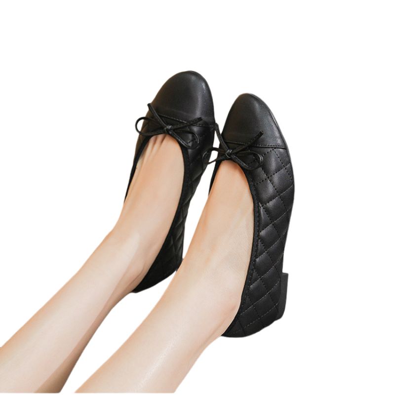 BLWOENS - zapatillas con lazo para Mujer -Negro