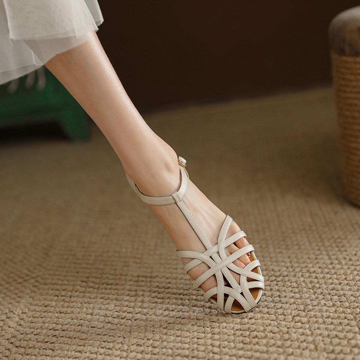 BLWOENS - Sandalias Mujer - Beige