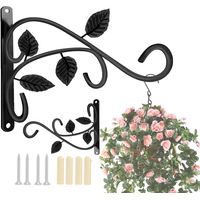 2 Ganchos Colgantes Para Pared Plantas Con Tornillos