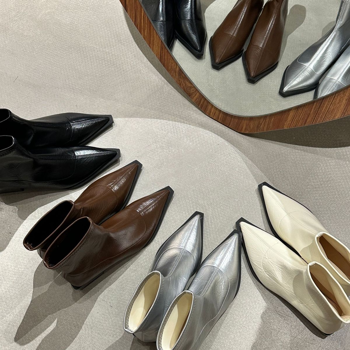 BLWOENS - Zapatos BOTAS cortas de invierno para mujeres Zapatilla - Negro