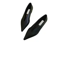 BLWOENS - Zapatos planos de verano para mujeres Zapatilla - Negro