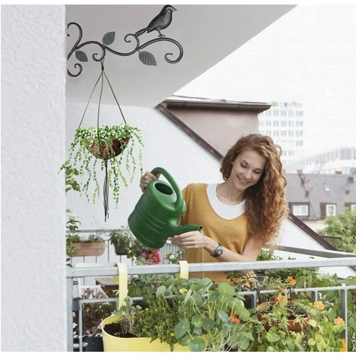 KUANGYE - 2 Ganchos Pared Plantas Para Macetas Colgantes