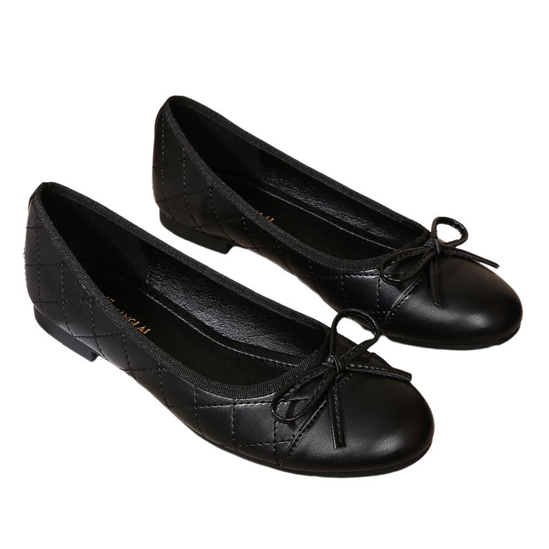 BLWOENS - zapatillas con lazo para Mujer -Negro