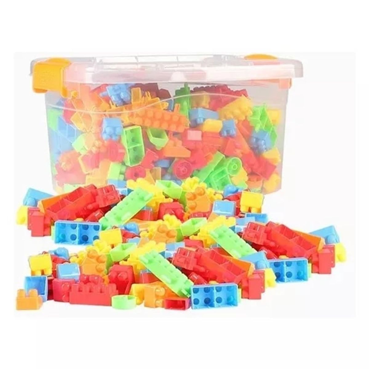 GENERICO - 150 Bloques De Construcción En Caja Plastica Para Niños