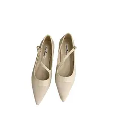 BLWOENS - Zapatos planos de verano para mujeres Zapatilla - Blanco
