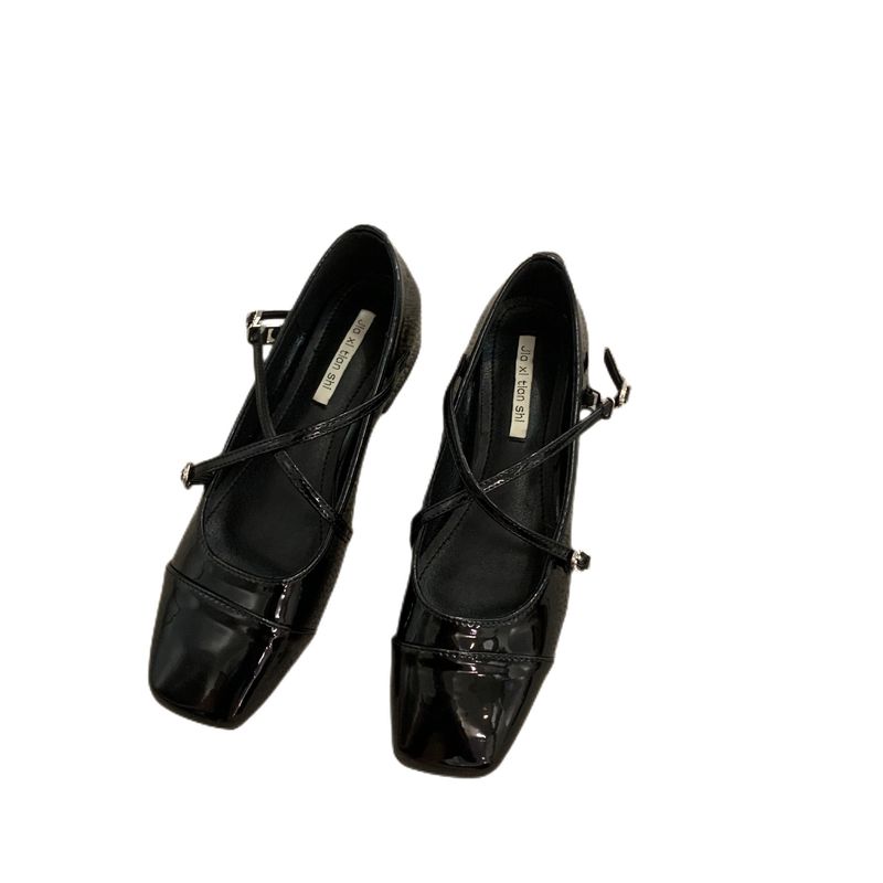 BLWOENS - Zapatos planos de verano para mujeres Zapatilla - Negro