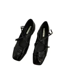 BLWOENS - Zapatos planos de verano para mujeres Zapatilla - Negro