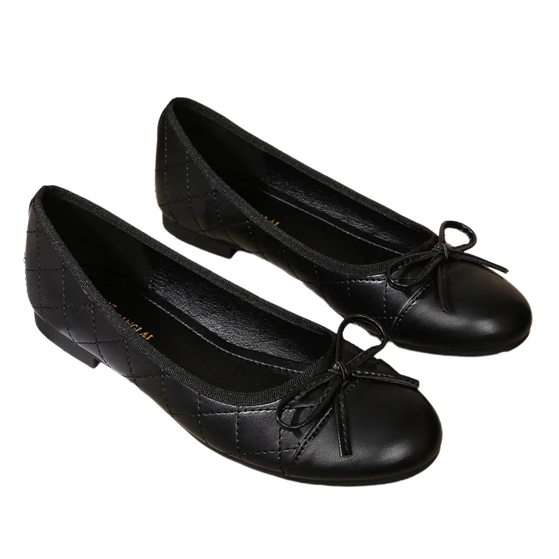 BLWOENS - zapatillas con lazo para Mujer -Negro