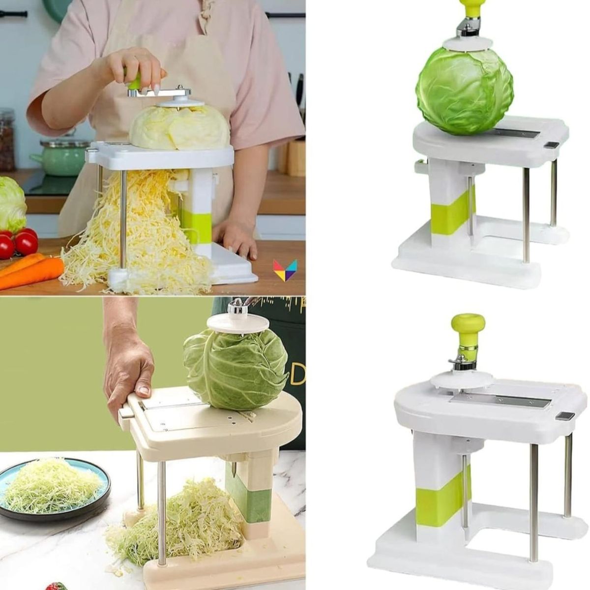 GENERICO - Rallador De Repollo Manual Maquina Cortadora