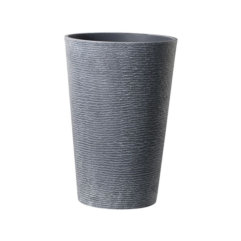 GENERICO - Macetero Plastico Alargado Premium Base Circular Conica - Azul - S