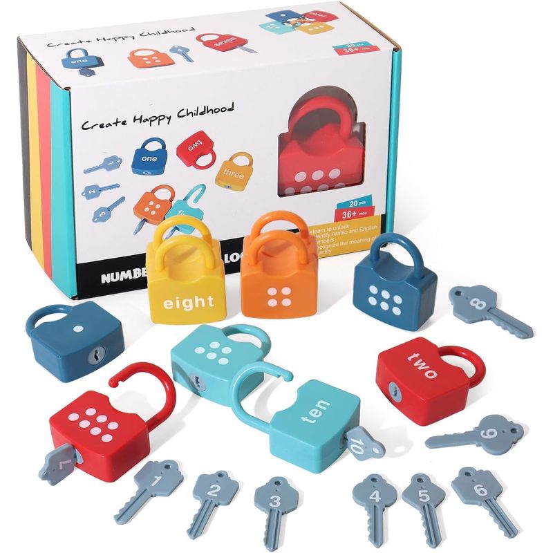 KUANGYE - Set De Candados Aprender Los Números Juguetes