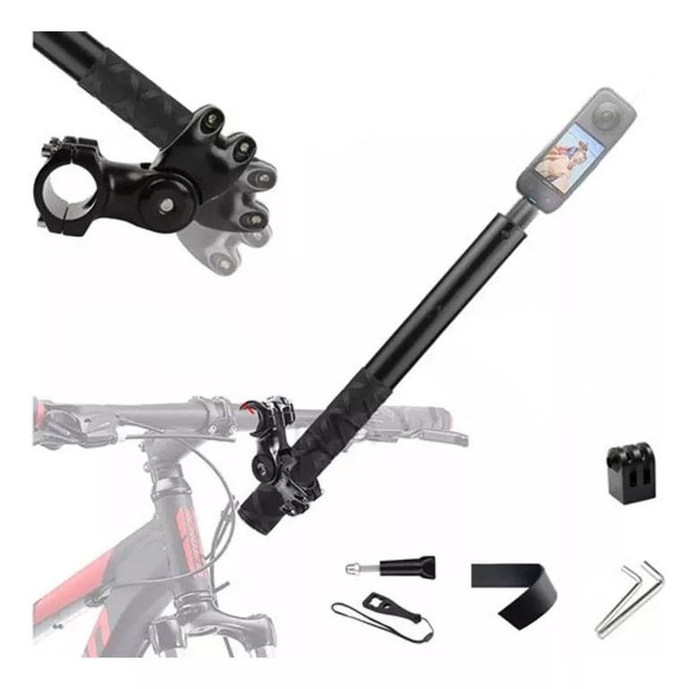 KUANGYE Soporte Camara Manillar Moto Bicicleta Para Insta360 Gopro