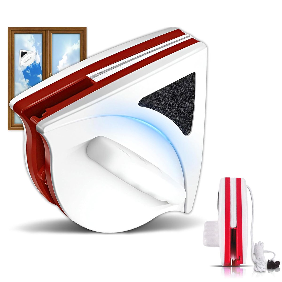 KUANGYE - Limpia Cristales Magnético Para Ventanas De 15-24 mm