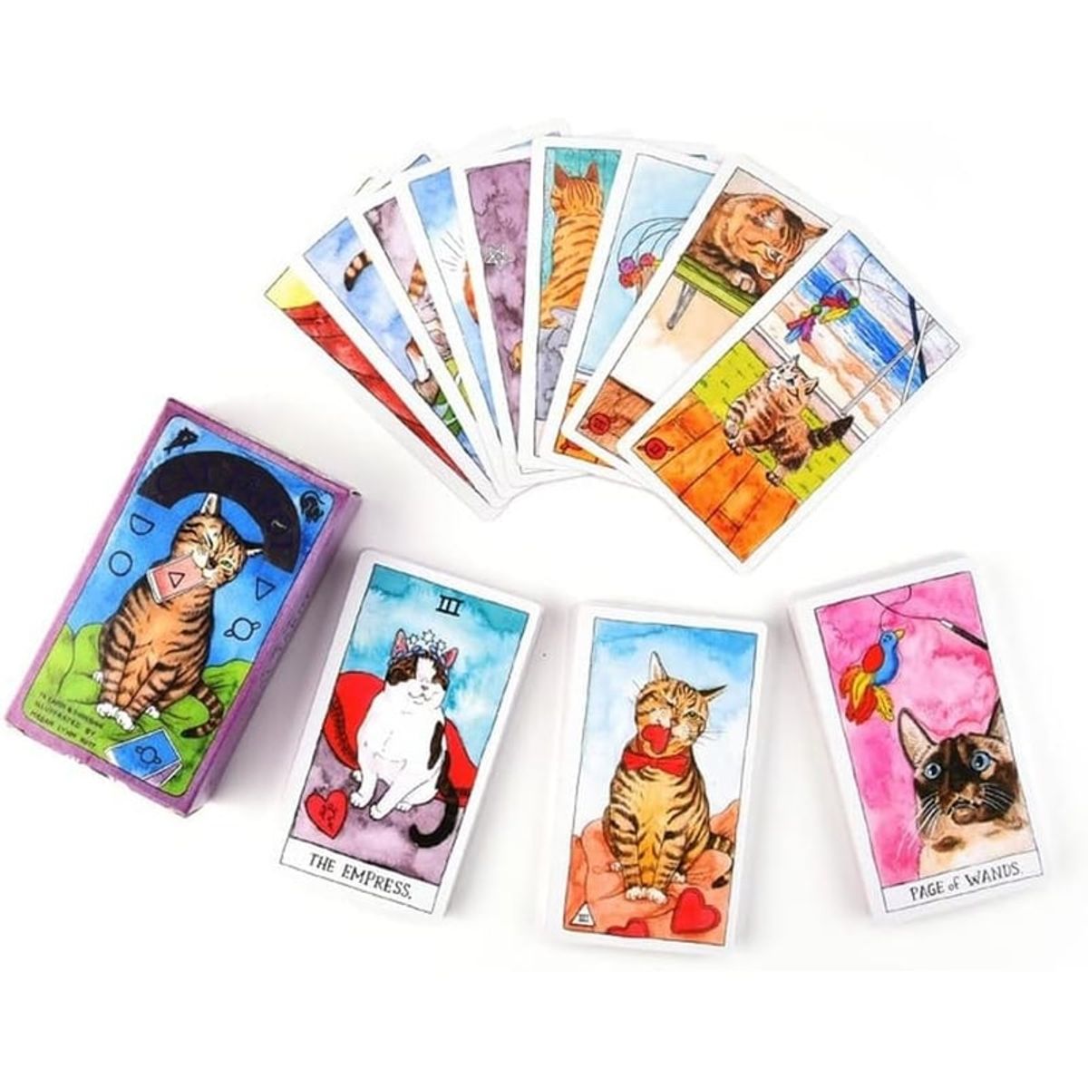 GENERICO - Tarot Rider-waite 78 Cartas Versión Gatos, Edición Especial