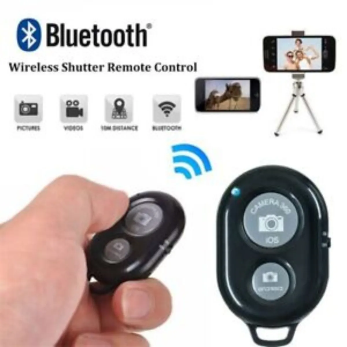 GENERICO - CONTROL REMOTO OBTURADOR BLUETOOTH REMOTE SHUTTER BLUETOOTH 30 SELF TIMER