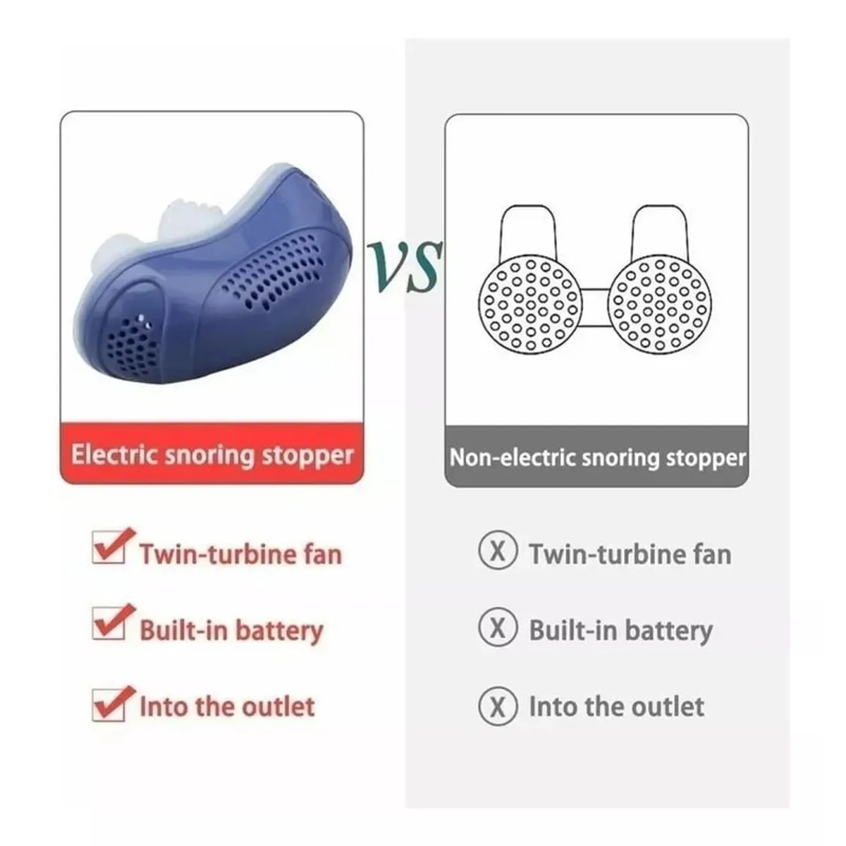GENERICO - Anti Snoring Electronic Device For Apnea Micro Cpap